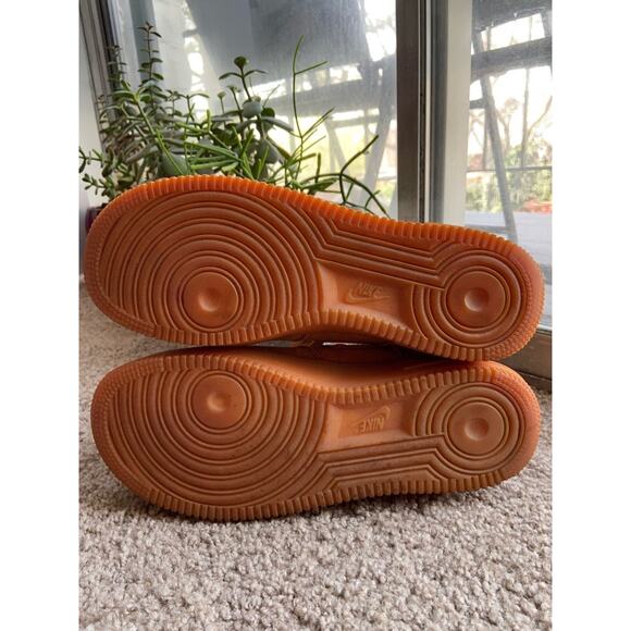 Nike Air Force 1 Hi Suede 'Tawny' Wheat Flax 9 - Picture 8 of 8